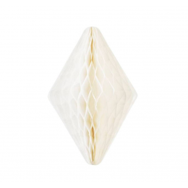 Décoration cristal papier blanc - 30 cm