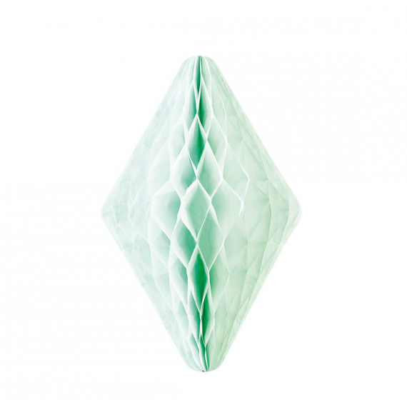 Décoration cristal papier vert