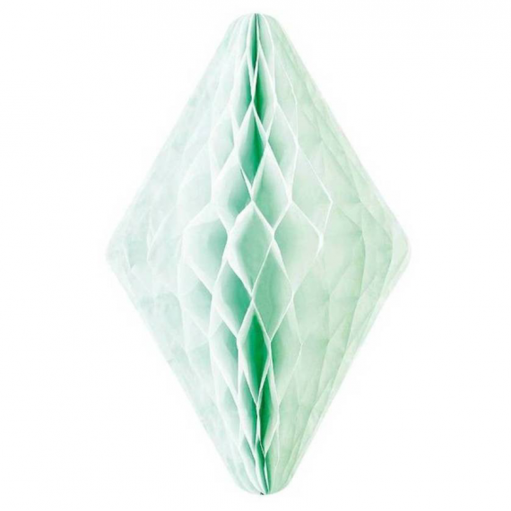 Décoration cristal papier vert - 50 cm