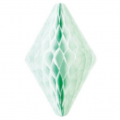 Décoration cristal papier vert - 50 cm
