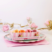 Mini moules gâteaux, étiquettes et ruban pâtisserie jolie