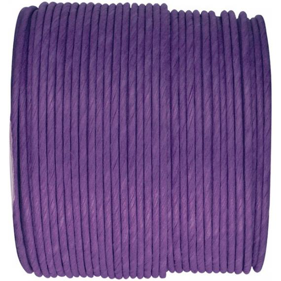 Cordelette papier laitonné violet - Bobine de 20 mètres