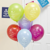 Ballons multicolor keep calm & party