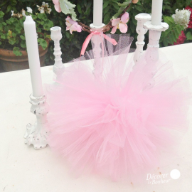 diy pompom from tulle