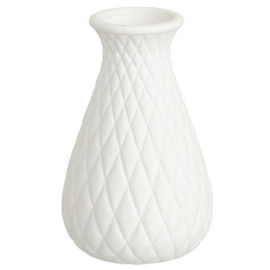 Vase céramique biscuit harlequin