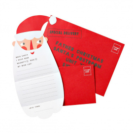 Set lettre et enveloppes Père Noël