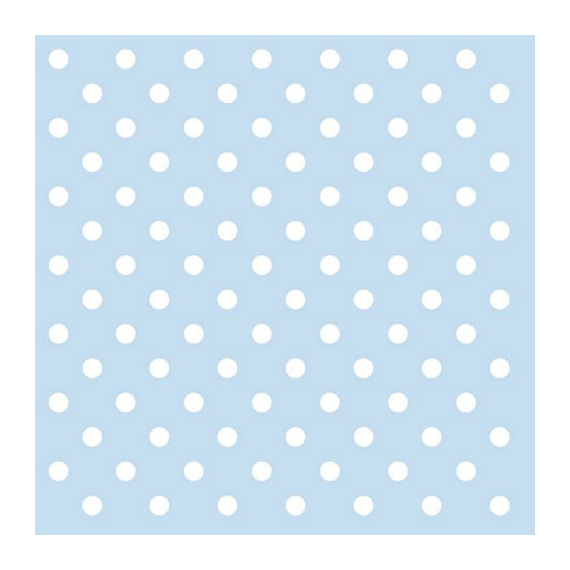 serviette papier bleu pois blanc lot de 20