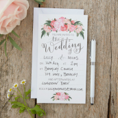 Invitations mariage floral bohème