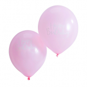 Ballons roses calligraphie happy birthday - Lot 10