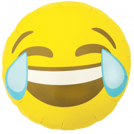 Ballon mylar emoji larmes de rire