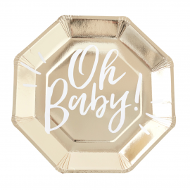 Oh Baby! - Plate - Gold