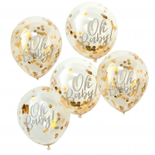 Ballons confettis or oh baby