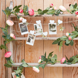 Guirlande fleurs roses Guirlande fleurs roses