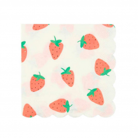 Petites serviettes fraises