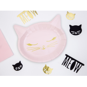 Assiettes Chat rose
