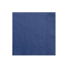 Serviettes de table bleu marine